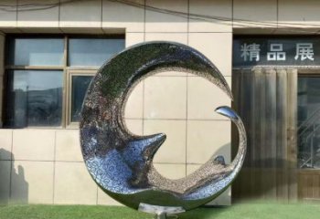酒店水滴雕塑，鍍金歐式雕塑，仿古擺件