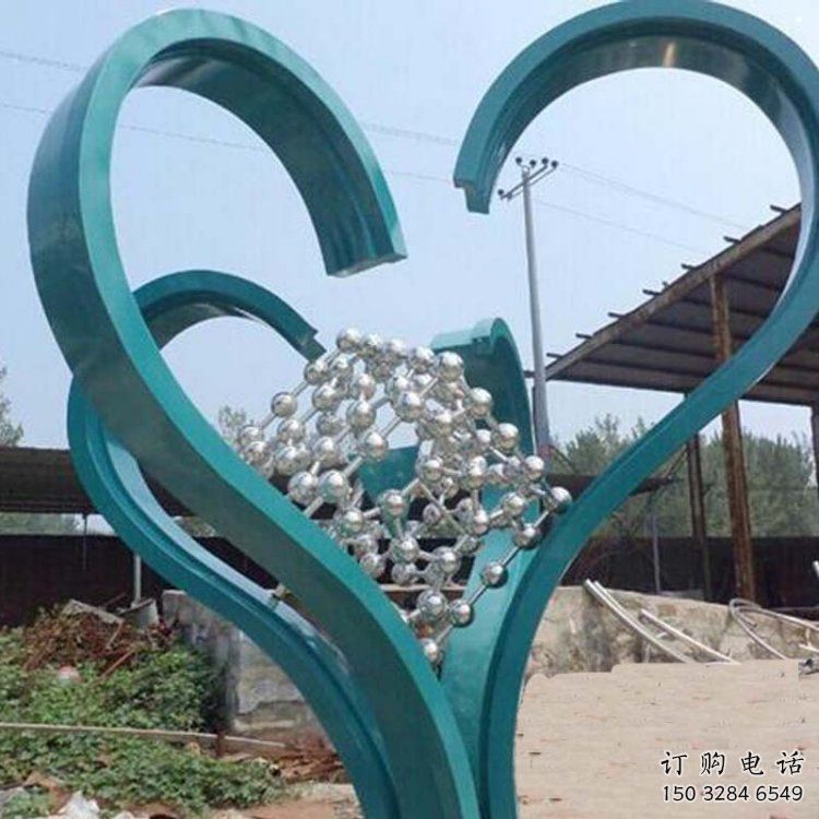 景區(qū)心形雕塑供給，愛情雕塑，鏡面心形雕塑廠家供求