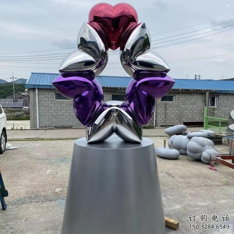 心心相印雕塑展品，公園小品，城市雕塑供需