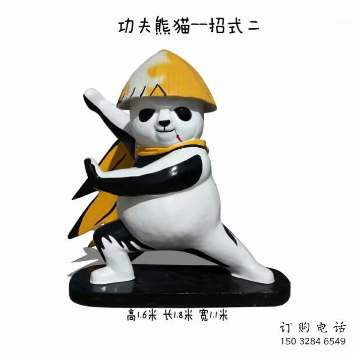 景區(qū)熊貓雕塑供給，美陳雕塑，彩繪熊貓雕塑廠家供求