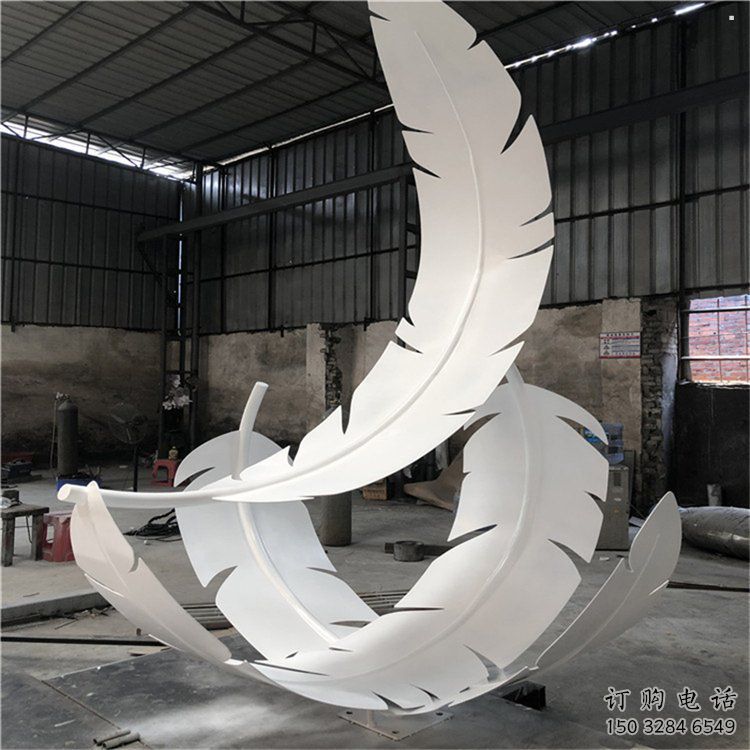 羽毛雕塑預(yù)定，城區(qū)小品，民俗烤漆羽毛雕塑制造商