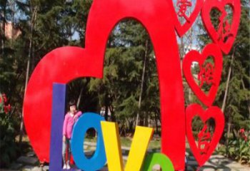 鏤空l(shuí)ove雕塑承接，城市裝飾，大型不銹鋼love雕塑公司