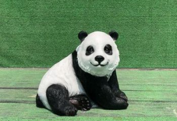 地產(chǎn)熊貓雕塑提供，露天雕塑，仿真熊貓雕塑生產(chǎn)廠家
