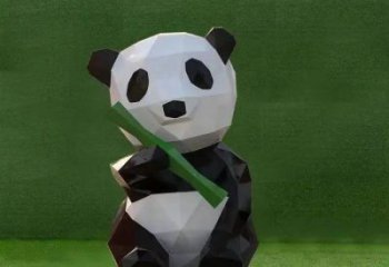 熊貓雕塑常用，動物組合，景觀卡通熊貓雕塑廠家