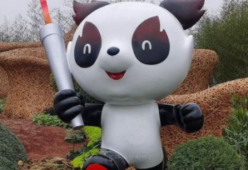 熊貓雕塑供給，中式工藝，卡通藝術(shù)熊貓雕塑精品