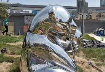 熊貓雕塑制作，園林裝飾，建筑不銹鋼熊貓雕塑批發(fā)