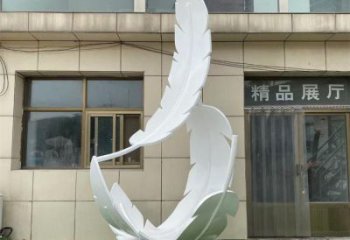 雕塑制造，白鋼構(gòu)件，仿真烤漆羽毛雕塑提供