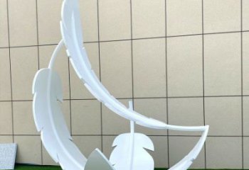 制造羽毛雕塑定價，地標擺件，烤漆羽毛雕塑精選