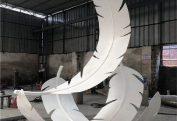 羽毛雕塑預定，城區(qū)小品，民俗烤漆羽毛雕塑制造商