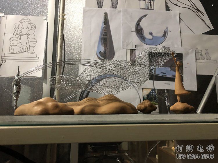 金屬云朵雕塑，美陳原理，鏤空工藝制作