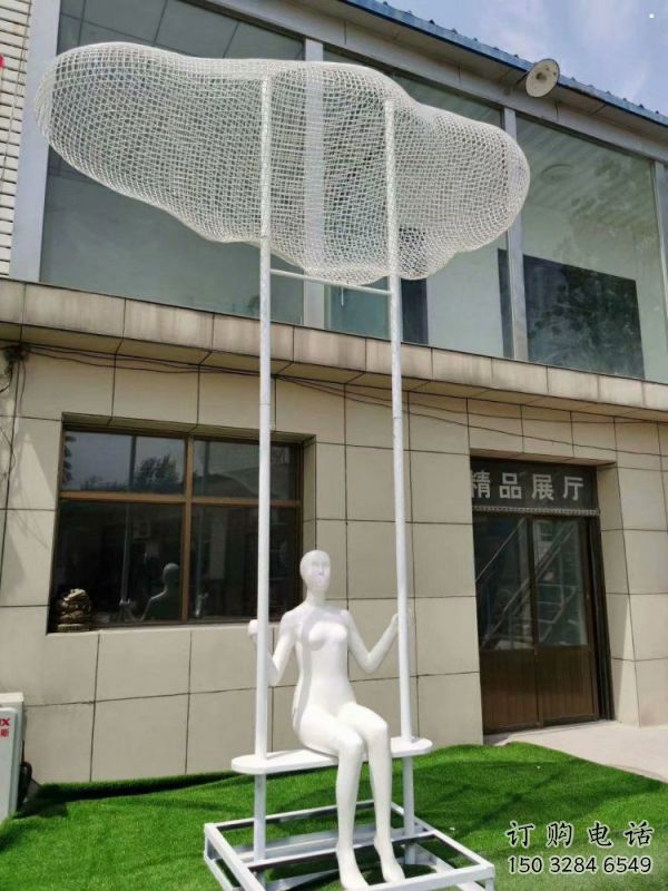 中式云梯雕塑 中式云梯雕塑