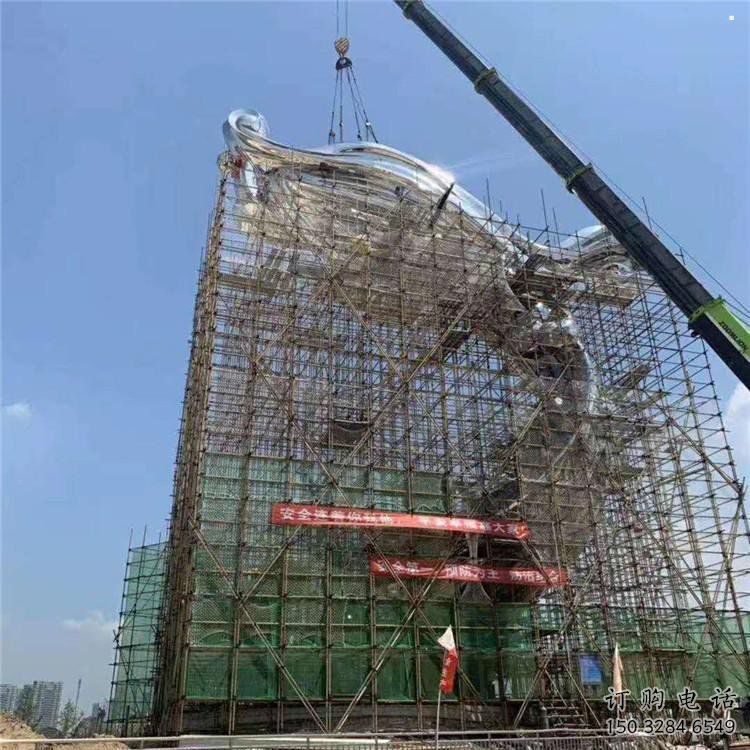 景觀祥云雕塑生產(chǎn)，景區(qū)案例，不銹鋼祥云雕塑優(yōu)選