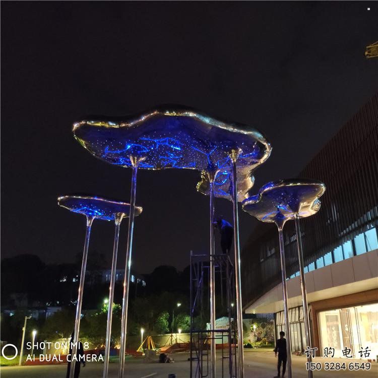 祥云雕塑供需，廣場(chǎng)雕塑，不銹鋼祥云雕塑定制