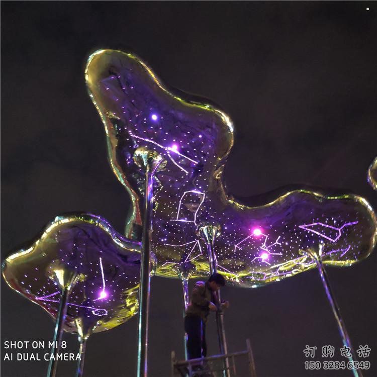祥云雕塑制造，街景小品，景觀不銹鋼祥云雕塑優(yōu)價