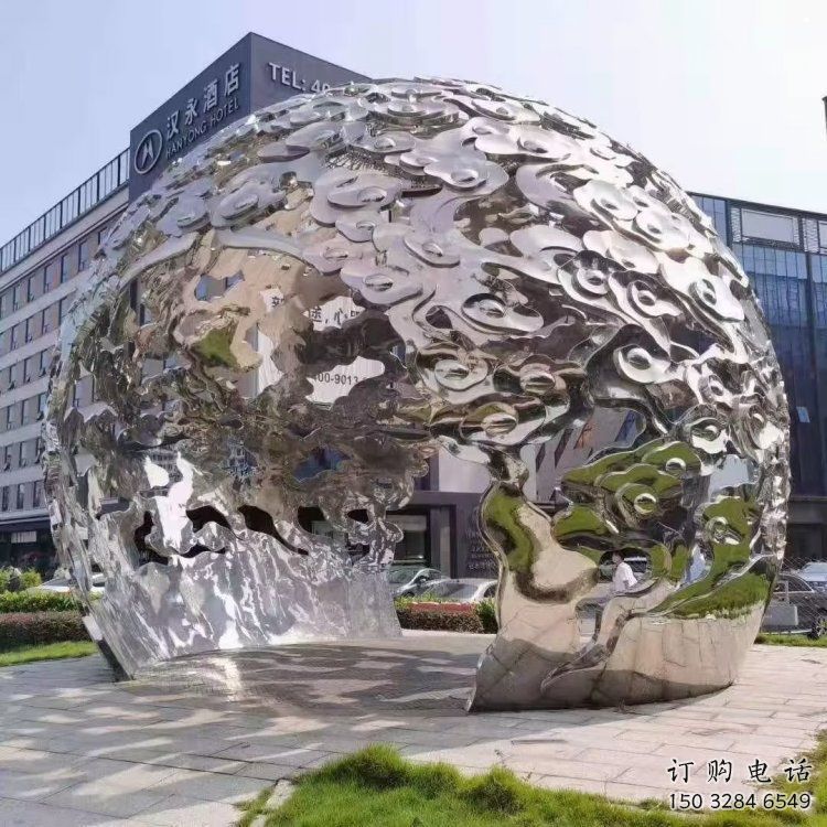 戶外云朵雕塑，鍍金歐式雕塑，鍛造工藝