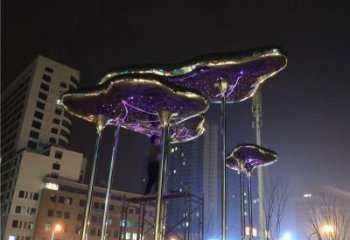 祥云雕塑工廠標(biāo)準(zhǔn)，多彩藝術(shù)，景觀不銹鋼祥云雕塑供應(yīng)