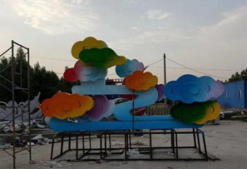 祥云雕塑精選，陸地擺件，烤漆祥云雕塑廠家