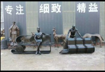 膠卷坐凳雕塑