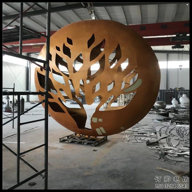 月亮雕塑定做，城區(qū)小品，景觀不銹鋼月亮雕塑定價(jià)