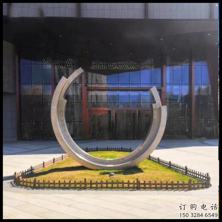 月亮船雕塑定制，歐式風(fēng)格，不銹鋼月亮船雕塑供給