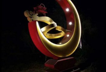 月亮雕塑制造，街景小品，景觀鏤空月亮雕塑優(yōu)價(jià)