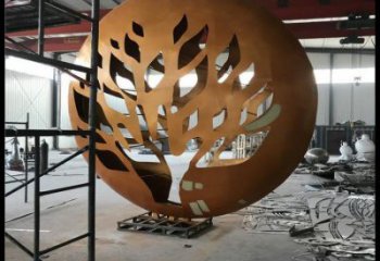 月亮雕塑定做，城區(qū)小品，景觀不銹鋼月亮雕塑定價(jià)
