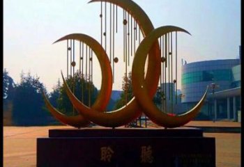 月亮雕塑供給，美陳雕塑，不銹鋼月亮雕塑廠家供求