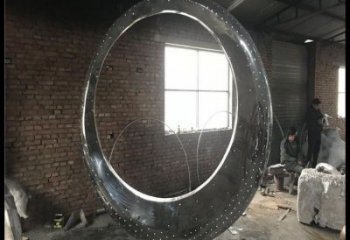 月亮雕塑提供，美陳雕塑，不銹鋼月亮雕塑制作承接