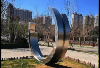 月亮船雕塑通用，街道標(biāo)識，不銹鋼月亮船雕塑承接