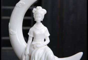 月亮雕塑制造，校園雕塑，戶外月亮仙子雕塑展品