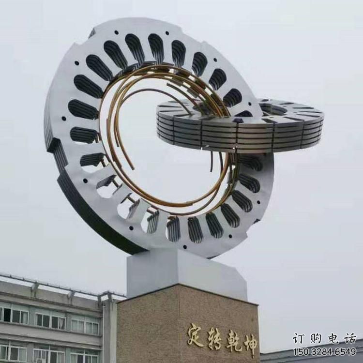 雙環(huán)雕塑展品，景觀概念，鏤空不銹鋼雙環(huán)雕塑優(yōu)選