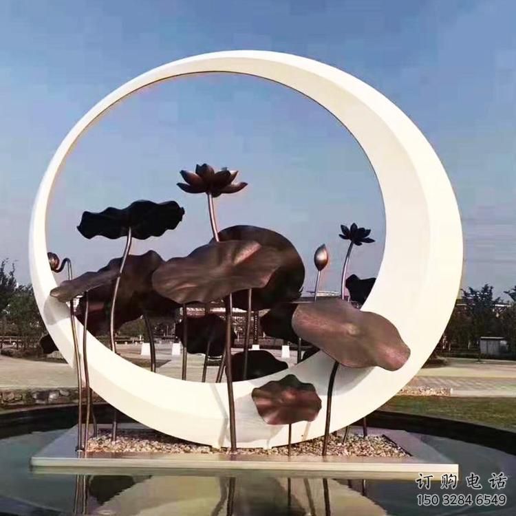 圓環(huán)雕塑供求，白鋼構(gòu)件，不銹鋼圓環(huán)雕塑觀賞型