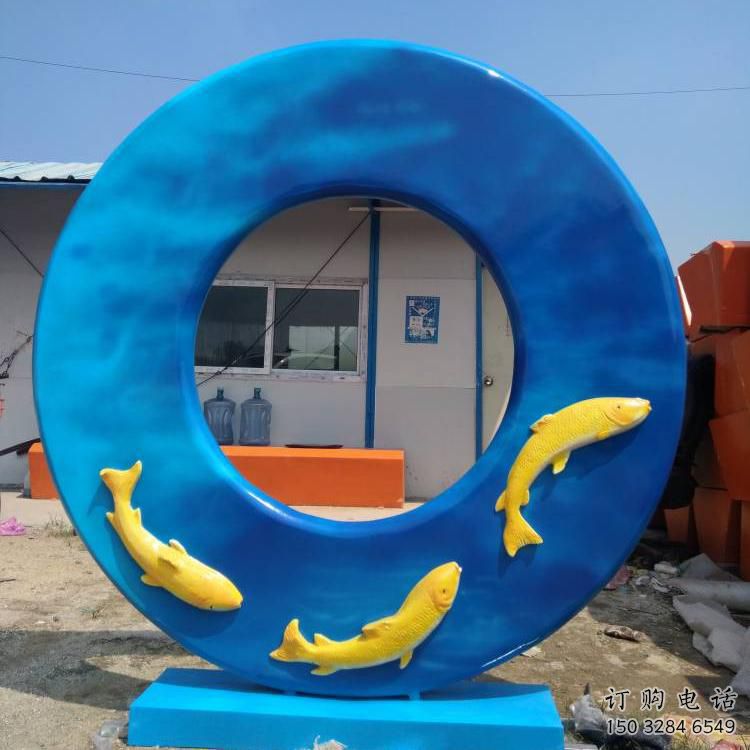 圓環(huán)雕塑專供，校園雕塑，小區(qū)烤漆圓環(huán)雕塑標(biāo)準(zhǔn)