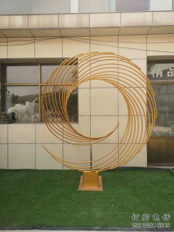 圓環(huán)雕塑定價，景觀雕塑，鏤空圓環(huán)雕塑廠家批發(fā)