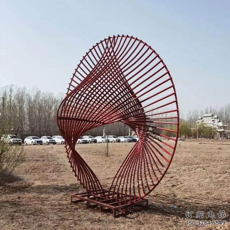 圓環(huán)雕塑供求，美陳雕塑，鏤空?qǐng)A環(huán)雕塑制造