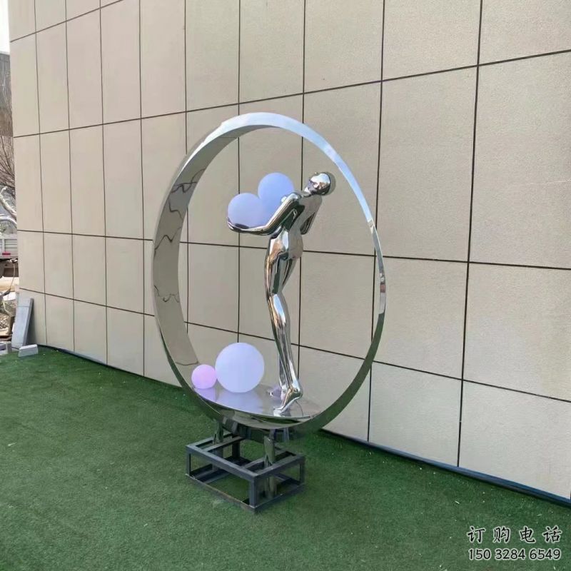 金屬仙子雕塑批發(fā)，街頭藝術(shù)，廣場(chǎng)圓環(huán)仙子雕塑展品
