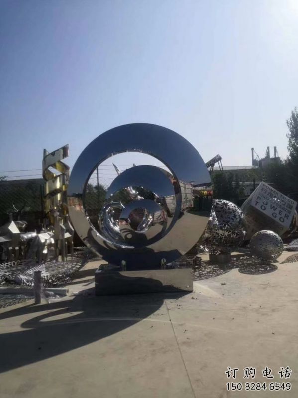 圓鏡雕塑承接，城市雕塑，不銹鋼圓鏡雕塑精品