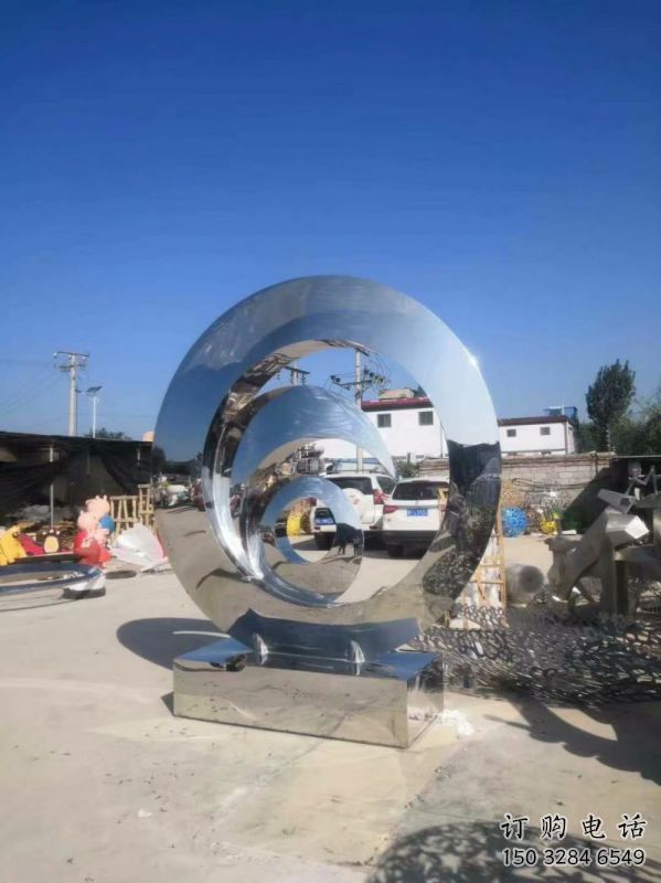 圓鏡雕塑制作，公園小品，不銹鋼圓鏡雕塑優(yōu)選