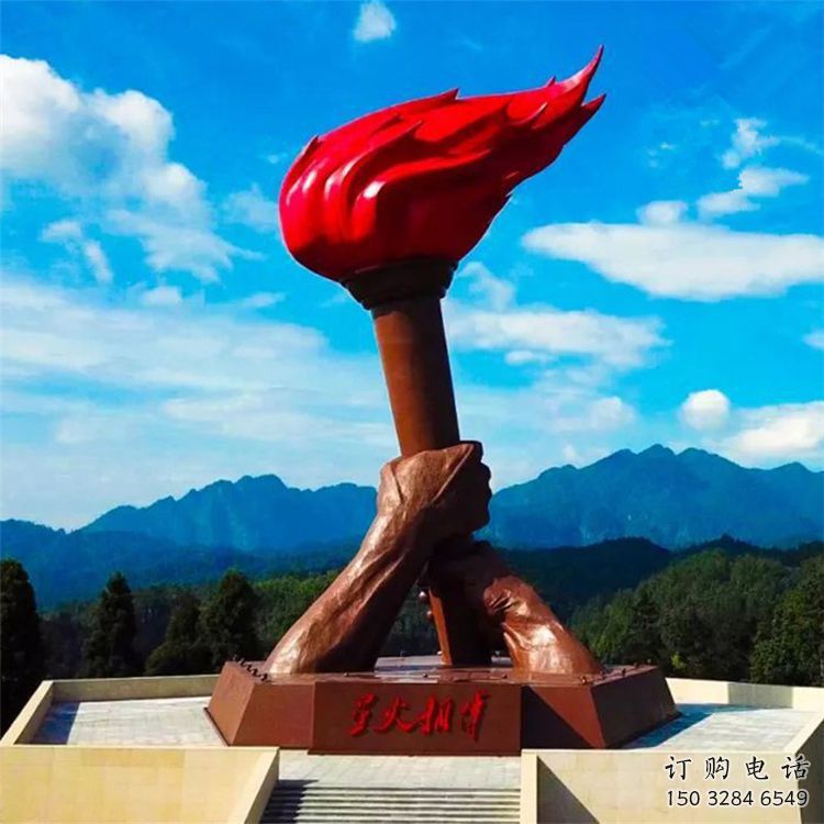 火把雕塑提供，戶外雕塑，不銹鋼火把雕塑素材制作