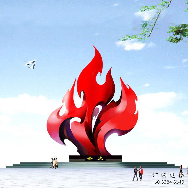 火炬雕塑承接，城市裝飾，大型不銹鋼火炬雕塑生產(chǎn)商