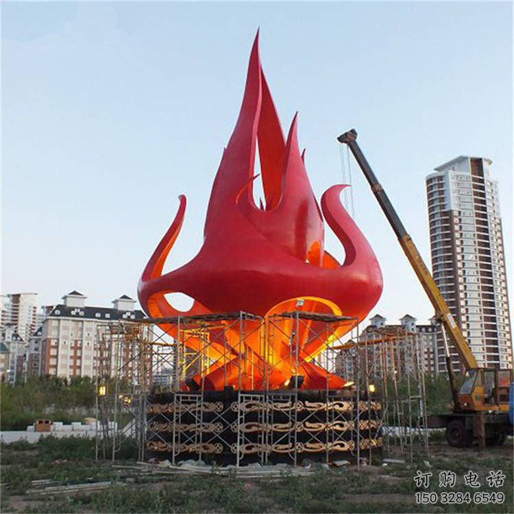 火炬雕塑優(yōu)選，陸地擺件，不銹鋼火炬雕塑供應(yīng)