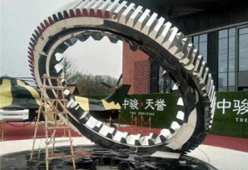 雙環(huán)雕塑提供，露天雕塑，不銹鋼雙環(huán)雕塑生產(chǎn)承接