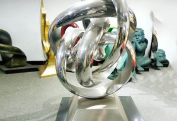 雙環(huán)雕塑選定，美陳雕塑，現(xiàn)代不銹鋼雙環(huán)雕塑優(yōu)選