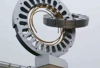 雙環(huán)雕塑展品，景觀概念，鏤空不銹鋼雙環(huán)雕塑優(yōu)選