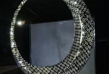 圓環(huán)雕塑定制，小區(qū)雕塑，建筑不銹鋼圓環(huán)雕塑提供