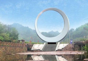圓環(huán)雕塑精選，街頭藝術，公園不銹鋼圓環(huán)雕塑承接