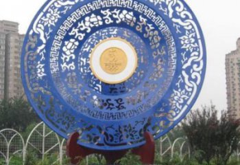 建筑圓環(huán)雕塑承接，美陳雕塑，烤漆圓環(huán)雕塑定制