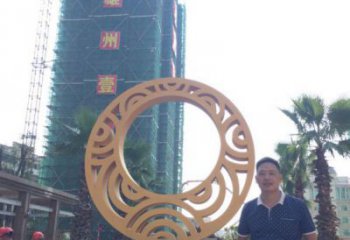 圓環(huán)雕塑服務(wù)商，美陳雕塑，烤漆圓環(huán)雕塑廠家精選