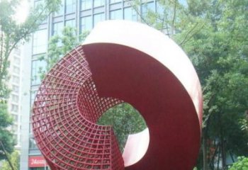 圓環(huán)雕塑選定，景觀雕塑，烤漆圓環(huán)雕塑生產(chǎn)商