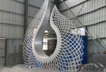 藝術圓環(huán)雕塑選定，拉絲工藝，景觀鏤空圓環(huán)雕塑預定
